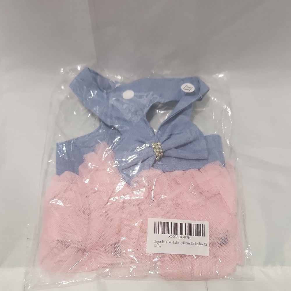 Blue and Pink Dog Dress